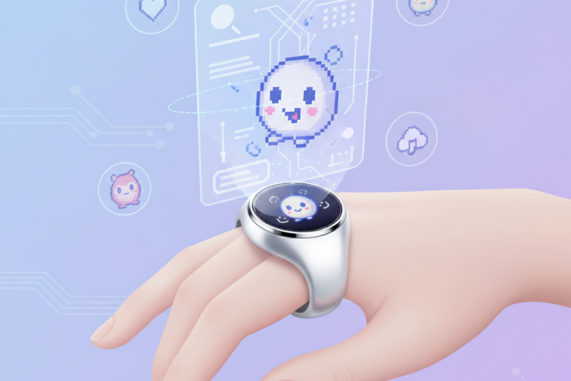 Bandai lança Tamagotchi em formato de anel inteligente